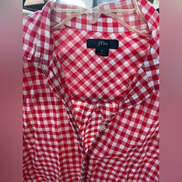 SET 2 Bundle J.Crew Boys Check Gingham Print Cotton Long Sleeve Button Shirt 2 - Picture 4 of 15